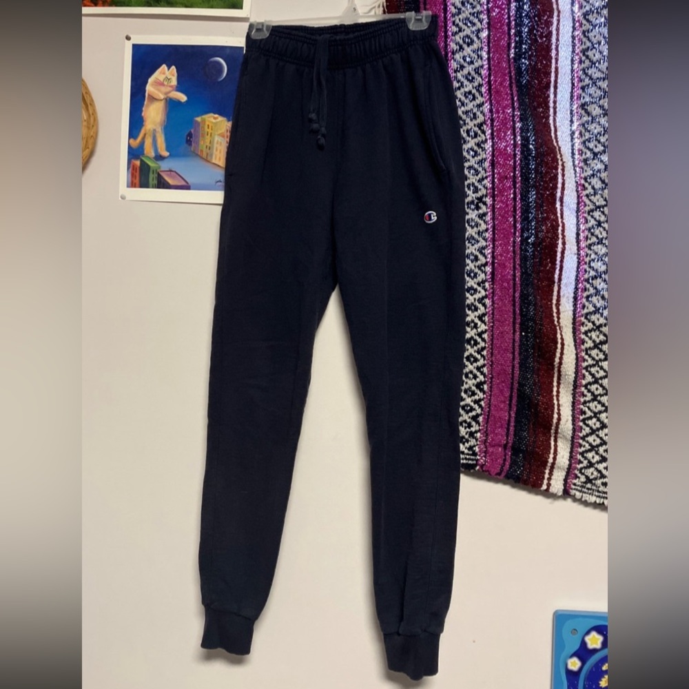 Navy blue champion sweat pants